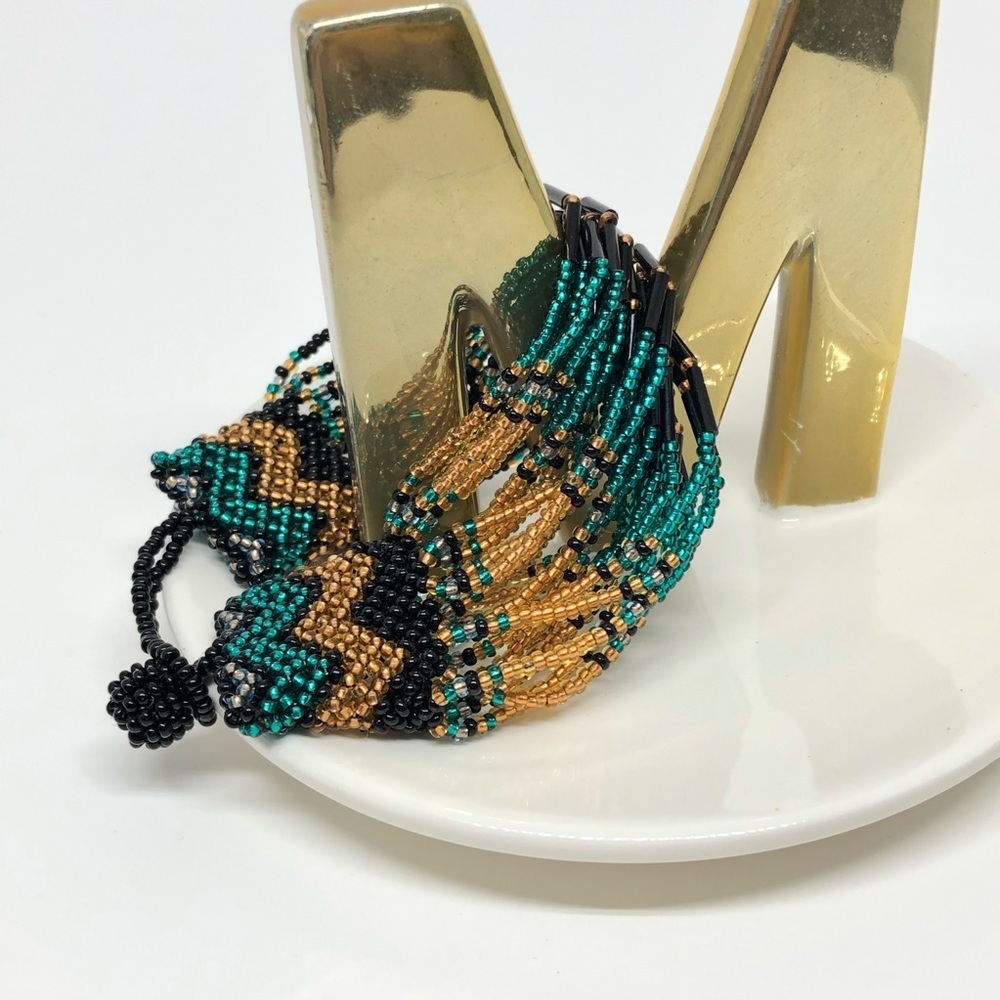 Bohemian Multi chain Beaded bracelet